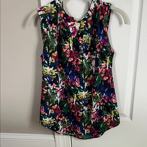 J. Crew Multicolor Floral Blouse
